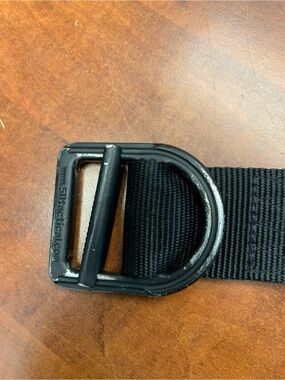 5.11 Tactical Black Men's Webbing Belt with Metal D-Ring